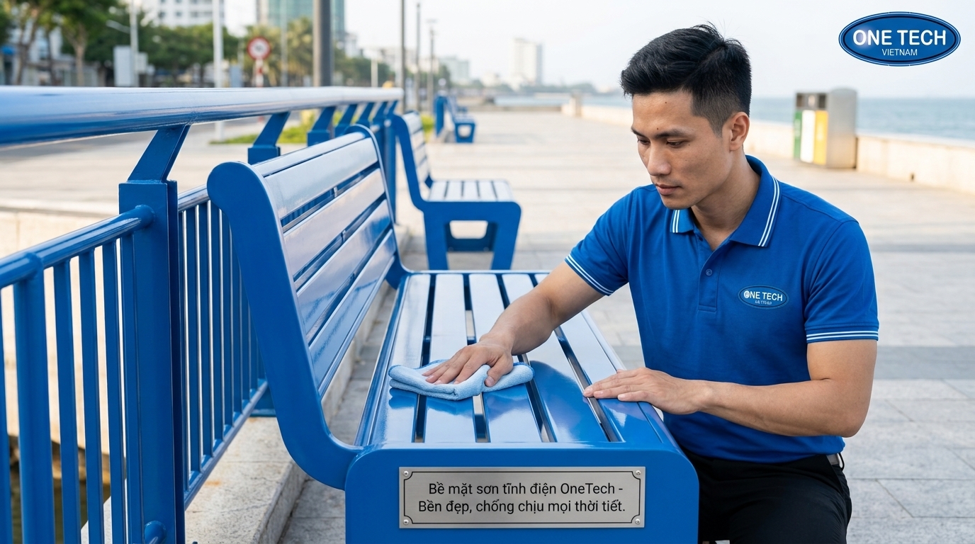 Bảo trì màu sơn tĩnh điện ngoài trời tại Đà Nẵng