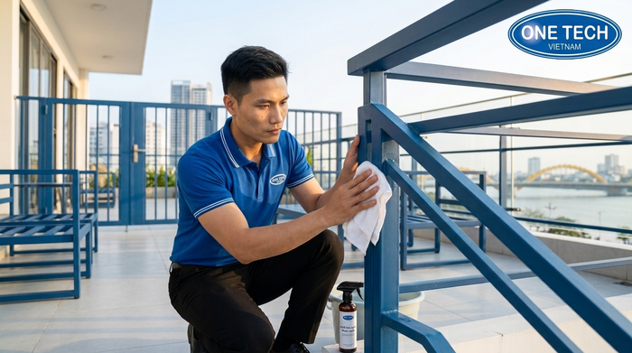 Bảo trì sơn tĩnh điện ngoài trời tại Đà Nẵng để tăng tuổi thọ lớp phủ