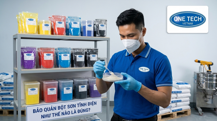 Kiểm tra bột sơn tĩnh điện trước khi phun Kiểm tra bột sơn tĩnh điện trước khi đưa vào súng phun
