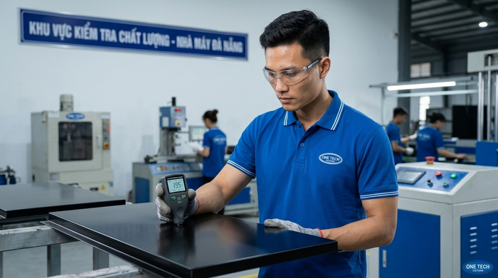Kiểm tra độ dày lớp phủ trong công nghệ sơn tĩnh điện Đà Nẵng