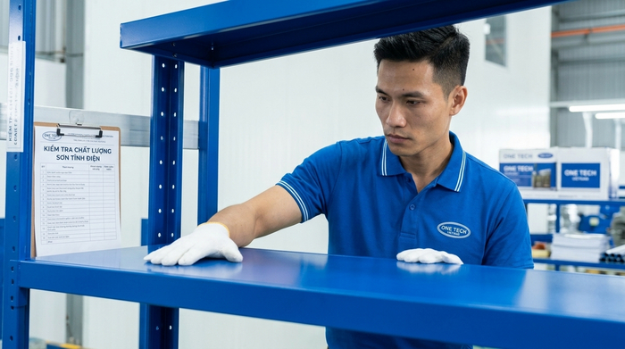 Kiểm tra lớp sơn tĩnh điện chất lượng trước khi nghiệm thu tại Đà Nẵng