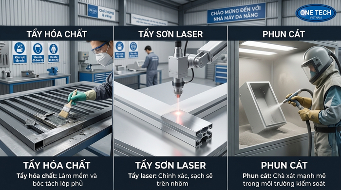 So sánh các phương pháp tẩy sơn tĩnh điện Đà Nẵng theo từng loại sản phẩm