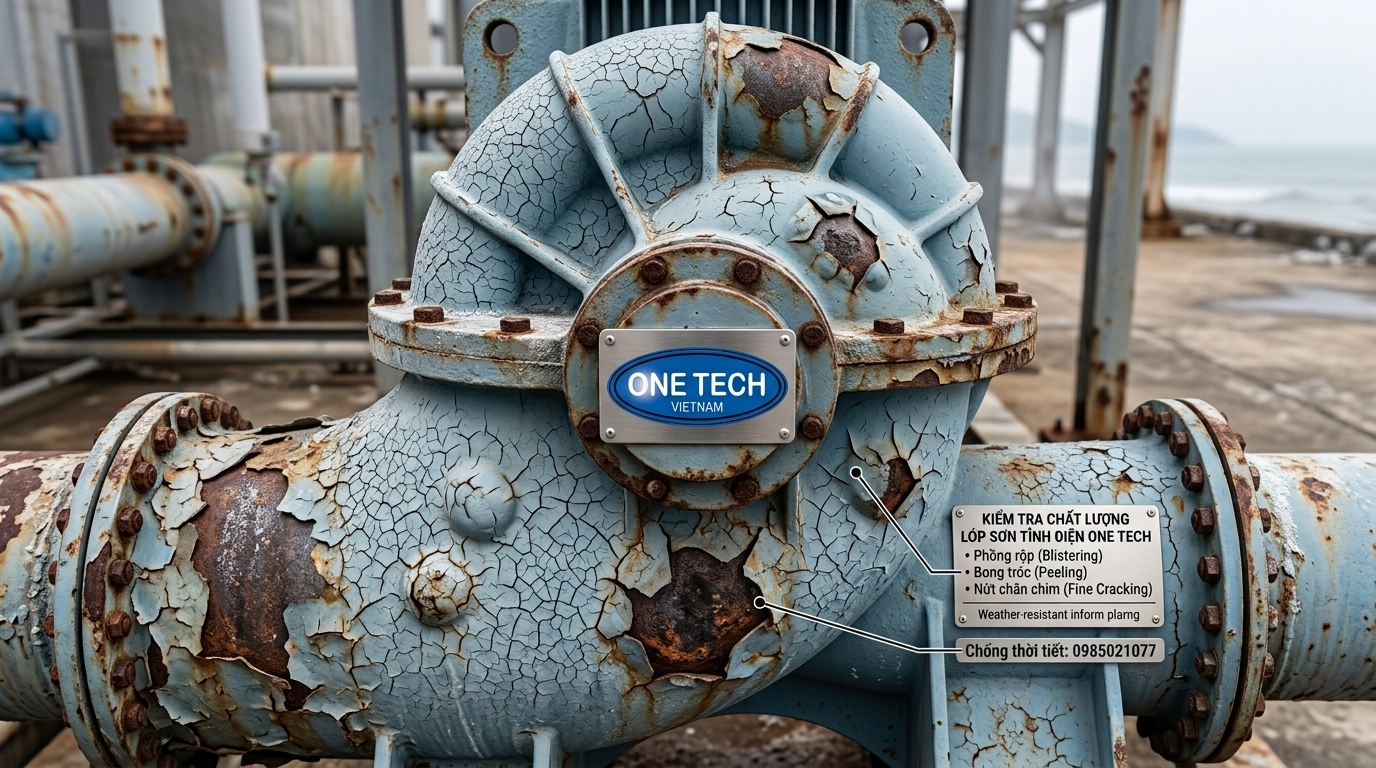 Sơn tĩnh điện bị bong tróc tại Đà Nẵng do khí hậu ven biển Sơn tĩnh điện bị bong tróc Đà Nẵng do môi trường biển và độ ẩm cao