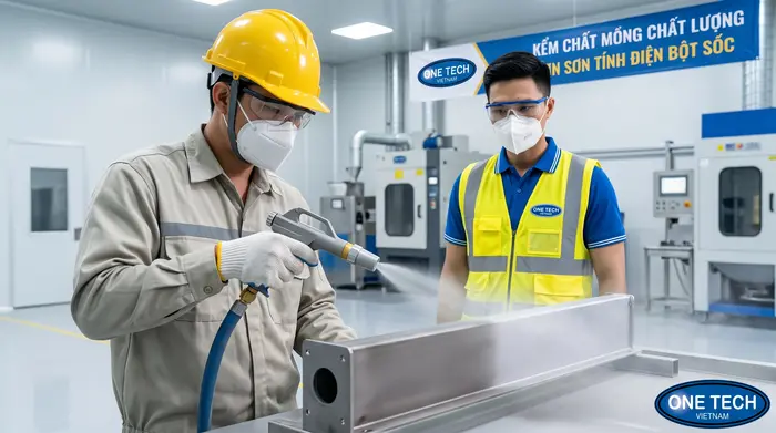 Xử lý bề mặt trước sơn tĩnh điện Xử lý bề mặt kim loại trước khi phun bột sơn tĩnh điện