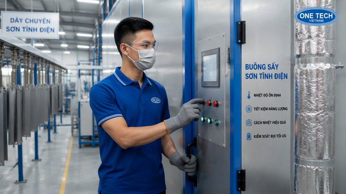 An toàn khi vận hành buồng sấy sơn tĩnh điện An toàn công nghiệp khi sấy sơn tĩnh điện