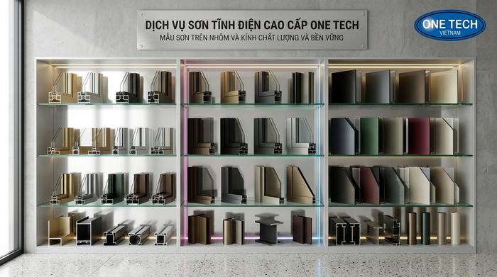 Địa chỉ sơn tĩnh điện nhôm kính uy tín tại Đà Nẵng với mẫu màu thực tế