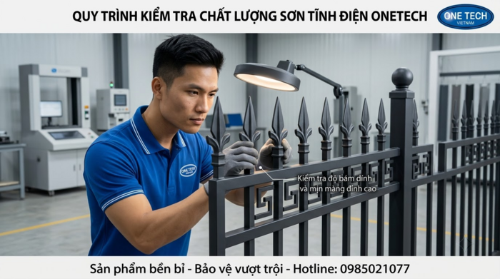 Cách nhận biết xưởng sơn tĩnh điện hàng rào uy tín Kiểm tra chất lượng lớp sơn tĩnh điện trên hàng rào kim loại