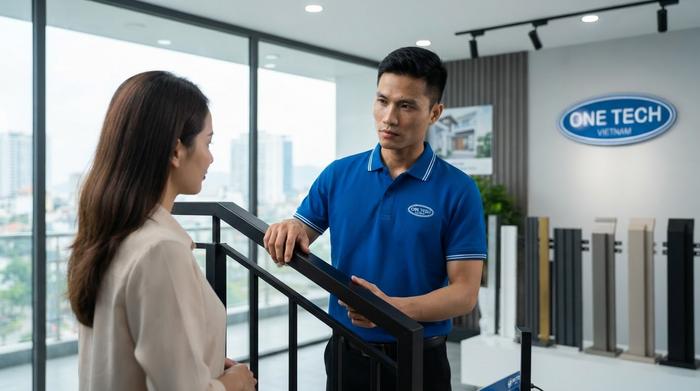 Tư vấn sơn tĩnh điện cầu thang Đà Nẵng cùng OneTech Liên hệ OneTech tư vấn sơn tĩnh điện cầu thang Đà Nẵng