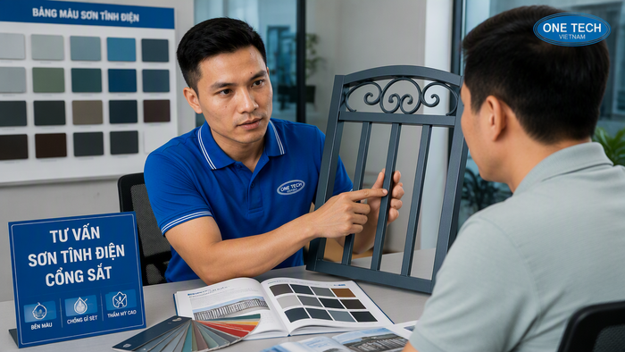 Liên hệ Sơn Tĩnh Điện OneTech Đà Nẵng Liên hệ Sơn Tĩnh Điện OneTech Đà Nẵng để sơn cửa cổng sắt