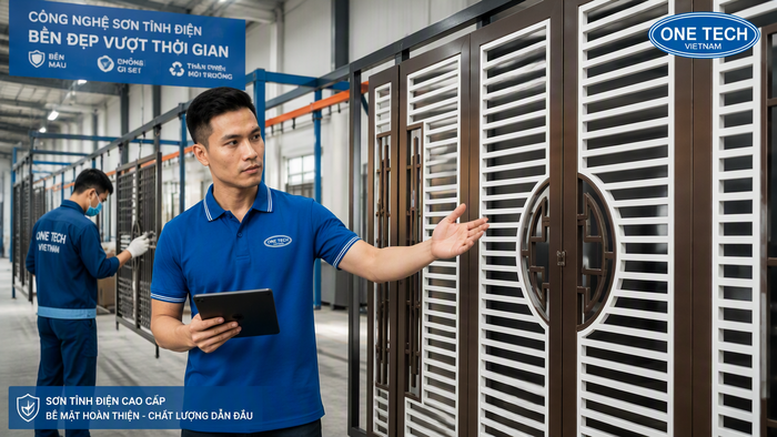 Sơn Tĩnh Điện OneTech Đà Nẵng Sơn Tĩnh Điện OneTech Đà Nẵng nhận sơn cửa cổng sắt
